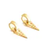 Pendientes de Acero de Titanio de Moda Japoneses y Coreanos para Hombres y Mujeres Hebilla de Oreja Borla Punk Hip-Hop Pinza de Oreja Triángulo Joyería para Orejas