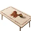 Nuevo Mantel Rectangular de Cuero para Mesa de Comedor, Impermeable, Resistente al Aceite, No Lavable, Anti-quemaduras, Antideslizante, Protector de Mesa de Centro