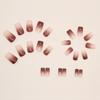 Temperamento suave leite café gradiente nail art pura moda intelectual nail art usar peça especial unha atacado
