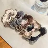 Diadema de Encaje a Cuadros Blanco y Negro Retro, Cuerda para Cabello Femenina de Cola de Caballo Alta, Alta Elasticidad y Sin Daño al Cabello, Diadema de Goma