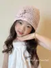 Gorro de Punto de Alta Gama Coreano para Niños Niñas 2025 Nuevo Primavera y Verano Delgado Baotou Hat Gorro Pullover para Bebé Niña