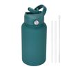 Moda pote de espaço de pintura de borracha ao ar livre alça portátil esportes garrafa de viagem homens e mulheres de aço inoxidável copo térmico de grande capacidade