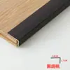 Tiras Adhesivas de PVC para Bordes de Piso de Madera, Tiras de Umbral, Tiras de Cierre de Ángulo Recto Grandes en Forma de 7, Tiras de Borde para Armarios