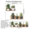 Adesivos de Parede Personalizados Plantas Verdes Flores em Vasos Adesivos de Parede Fundo de Parede Sala de Estar Decoração de Quarto Fundo Adesivos de Parede Autoadesivos Pvc