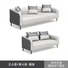 Conjunto de sofá e mesa de centro para escritório, design simples, adequado para áreas de recepção de empresas, apartamentos pequenos e como sofá de três lugares para uso em escritório