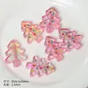 Onda de color navideño punto degradado árbol de Navidad cuentas acrílicas cadena para teléfono móvil DIY joyería pluma cuentas decorativas cuentas sueltas