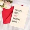 Nueva tarjeta de felicitación de acuarela de animales transfronterizos para recién nacidos, tarjeta de celebración de bautizo de bebé, tarjeta de bendición de luna llena de bebé con sobre