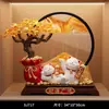 Pintura de Arena Movediza de Calabaza Gato de la Suerte Adornos Sala de Estar Tienda de Empresa de Gama Alta Recepción Decoración Regalo de Inauguración de Casa Nuevo Hogar