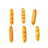 Brinquedo de Comida Miniatura de Pão Francês Simulada, Acessórios de Resina, Ímãs de Geladeira DIY Baguete, Decorações para Casa de Bonecas