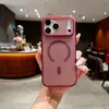 Aplicable para funda de teléfono iPhone 18 Pro Max botones metálicos de lunares Apple 17 cubierta protectora magnética semitransparente transfronterizo