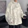 Sudadera con Capucha para Hombre de Otoño e Invierno, Tie-Dye de Peso Pesado, Corte Holgado, Marca de Moda, Chaqueta Estilo Retro Americano, Top de Moda Estilo Hong Kong, Sudadera con Capucha