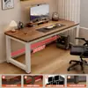 Escritorio de Computadora para Dormitorio, Uso en Casa, Escritorio Simple para Casa de Alquiler, Escritorio de Oficina de Escritorio, Mesa Rectangular, Mesa Larga