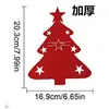 Tapete de mesa de feltro transfronteiriço porta-talheres para faca e garfo saco para talheres decoração de mesa de festa jantar cozinha decoração Decoração de Natal