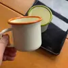Taza de esmalte de temporada de graduación de pedido mínimo 350ML regalo de jardín de infantes creativo nostálgico taza de esmalte infantil regalo de mano