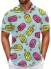 2026 Verão Novo Camisa Havaiana Floral de Praia Masculina Manga Cinco Pontos Secagem Rápida Camisa Floral de Manga Curta Unissex