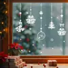 Decoraciones Navideñas Transfronterizas Copo de Nieve Blanco Árbol Pegatinas Electrostáticas para Vidrio Decoración de Ventanas Cascabeles Pegatinas para Ventana Temu