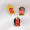 Pingente Auspicioso Ruyi Tradicional com Gotejamento de Ouro Acessórios para Joias DIY Pulseira Estilo Chinês Charms Liga Cor-Preservante Acessórios