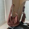 Bolsa Transversal de Camurça Feminina Grande Capacidade 2025 Nova Outono e Inverno Casual Ombro Transversal Bolsa Tote para o Dia a Dia