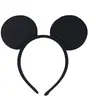 Día del Niño Actuación Orejas Negras Accesorios para el Cabello Diadema Cabeza de Mickey Mouse Diadema Lazo de Minnie Aro para el Cabello de Mickey