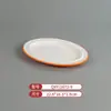 Louça de Melamina Prato Duas Cores para Restaurantes de Fondue e Churrasco, Prato Quadrado de Churrasco Comercial Imitação de Porcelana