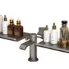 Estante para Fregadero, Lavabo con Espejo Frontal, Baño, Lavabo sin Taladro, Grifo de Baño, Accesorios de Baño