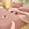 Capa de Cama de Algodão Puro Conjunto de Três Peças para Dormitório de Estudante Cama Tatami, Lençol de Cama Antiderrapante 100% Algodão, Adequado para Todas as Estações, Transfronteiriço