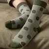 Calcetines hechos a medida, calcetines de algodón puro a rayas, calcetines tobilleros para mujer, estilo primavera/otoño, modernos y elegantes, diseños personalizados disponibles, directo del fabricante
