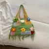 Bolsa de Ombro Nova de Um Ombro Primavera 2026 Estilo Nicho Franja Feminina Bolsa de Mão Estilo Oceano Tecida Fofa Bolsa Tote para o Dia a Dia