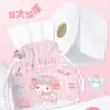 Melody Toalla Facial Desechable Sanrio Nuevo Producto Toalla Limpiadora Tamaño Familiar Algodón Suave Colgante Toalla Cuadrada de Extracción