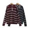 Otoño Nuevo Estilo Europeo y Americano Casual Holgado Retro Americano Perezoso Cuello Redondo Suéter Pulóver Venta al por Mayor para Comercio Exterior