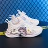 Zapatillas Deportivas para Niños 2025 Otoño Nuevo Dibujos Animados Casuales Blancas Versátiles Moda Estudiante Calzado Casual para Niños Medianos y Grandes