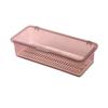 Caja Transparente para Palillos Juego de Té Vajilla con Tapa Caja de Almacenamiento a Prueba de Polvo Bol de Cocina Soporte para Palillos Caja de Almacenamiento Tubo para Palillos Caja de Drenaje