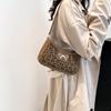 Moda comercio exterior simple estampado de leopardo otoño e invierno nuevo bolso bandolera versátil textura estilo occidental bolso de axila para ir al trabajo