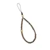 Cordón de cadena para teléfono móvil de ágata y calcedonia personalizado, colgante de cristal de muñeca corta de estilo chino, bonito colgante de transporte para mujer, joyería