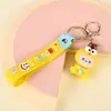 Llavero de goma suave de dibujos animados de PVC, muñeco de peluche 3D personalizado, colgante para mochila, llavero, accesorio para bolso, regalo pequeño