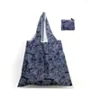 Bolsa de Compras Plegable, Nueva de Gran Capacidad, Bolsa Plegable Ecológica en Stock, Bolsa de Tote de Almacenamiento Plegable Portátil Impresa Creativa
