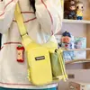 Bolso Bandolera Funcional Estilo Japonés con Esquema de Colores Vibrantes y Múltiples Bolsillos, Adecuado para Parejas para Compras Diarias y Viajes al Aire Libre