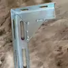Soporte en ángulo de acero con soporte de tubería de soporte engrosado en forma de L ángulo recto estante para gas natural de carga ángulo de fijación soporte triangular de ángulo de hierro