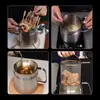 Panela de Fritura de Aço Inoxidável 304 Selecionada Cuidadosamente, Panela Multifuncional de Cozinha com Filtro de Óleo, Tanque de Armazenamento de Óleo, Recipiente para Banha, Separador de Resíduos de Óleo