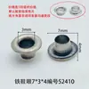 Ojalillos de Cobre de Alta Calidad de 7 mm de Ancho, Ojalillos de Hierro para Zapatos, Ojalillos de Aluminio y Accesorios con Pintura en Spray de Metal Zincado Adecuados para Bolsas y Ropa