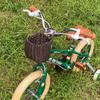 Cesta de bicicleta de imitación de ratán, cesta de mano para juguetes, cesta de almacenamiento, cesta de plástico lavable para niños, cesta de coche, cesta de mano