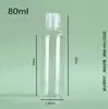 Gama completa de especificações, frascos finos de plástico transparente, frascos selados para amostragem de líquidos, frascos de amostragem de PET