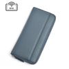 Cartera Larga para Mujer de Cuero Genuino con Acordeón para Tarjetas con Múltiples Ranuras para Tarjetas, Bolso Clutch RFID, Gran Capacidad, Monedero con Cierre, Transfronterizo