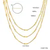 Cadena de Metal Sencilla de Moda Europea y Americana para Mujer, Moderna y Versátil, Elegante Accesorio de Cadena Lisa, Collar Transfronterizo para Mujer