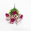 Enredadera de Flor de Eucalipto Violeta Simulada, Flores Artificiales para Decoración del Hogar, Flores Artificiales Colgantes de Pared para Jardín de Bodas, Día del Padre