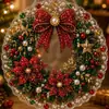 Nuevo painting de diamantes 5D navideño transfronterizo colgante acrílico Papá Noel regalo manualidad DIY hecha a mano