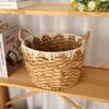Cesto de armazenamento personalizado em rattan, cesto tipo sacola trançado em capim de cabaça feito à mão, cesto para guardar lanches e outros utensílios domésticos.
