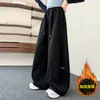 Pantalones de Chándal para Niña Otoño e Invierno 2026 Nuevo Estilo Casual Niña Estilo Coreano Niños Medianos y Grandes Pantalones de Chándal Gruesos con Forro Polar Ropa Infantil Transfronteriza