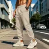 Pantalones versátiles de algodón y lino para hombre, nuevos, transfronterizos europeos y americanos, cintura elástica, corte holgado, color liso, transpirables, con puño
