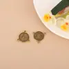 Acessórios para Joias DIY de Liga Bohemia Étnica Retro Conectores Pingente Pequeno Folha Recortada Pingente de Pulseira